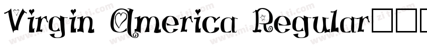 Virgin America Regular字体转换